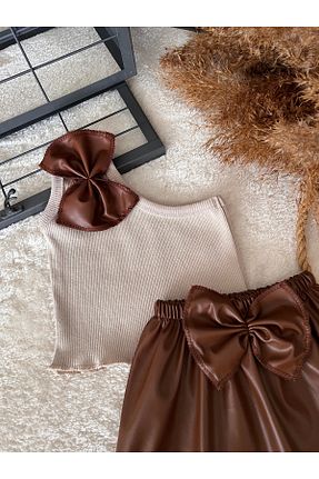ست نوزادی قهوه ای بچه گانه پنبه ای BAHNUR - کد 929521408