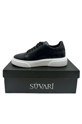 کفش کژوال مشکی مردانه چرم خالص SÜVARİ - کد 929526829