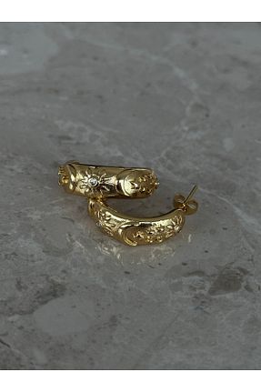 گوشواره استیل (فولاد) زرد H&B Design - کد 929388670