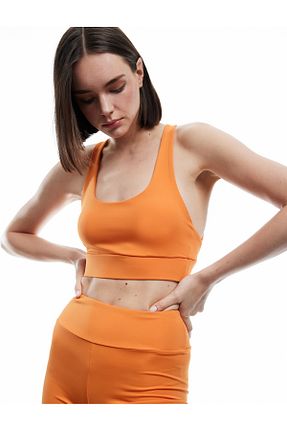 سوتین ورزشی نارنجی زنانه پلی استر Koton - کد 926372399