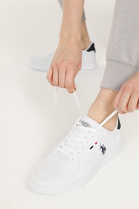 کفش اسنیکر سفید مردانه بند دار U.S. Polo Assn. - کد 929528981