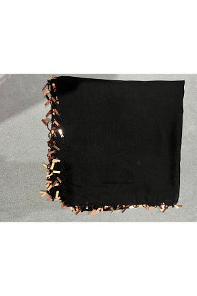 روسری مشکی پنبه ای MODA - کد 929530010