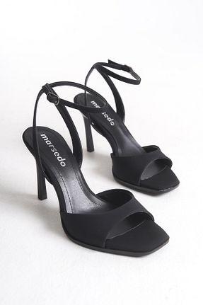 کفش پاشنه بلند کلاسیک مشکی زنانه PU MARSEDO - کد 929545206