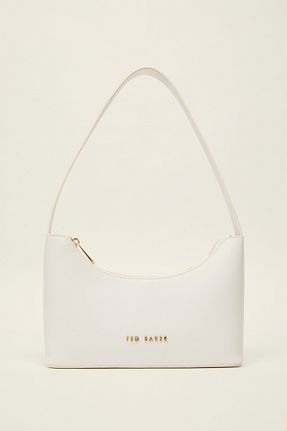 کیف دوشی سفید زنانه چرم مصنوعی Ted Baker - کد 896760843