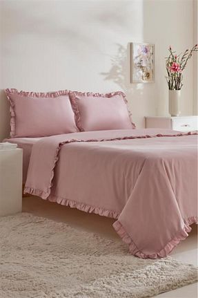 روتختی دونفره صورتی پنبه ای Karaca Home - کد 867354391