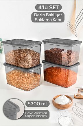 ظرف نگهداری طوسی پلاستیک Meleni Home - کد 928436340