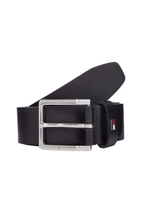 کمربند مشکی مردانه چرم خالص Tommy Hilfiger - کد 928033264