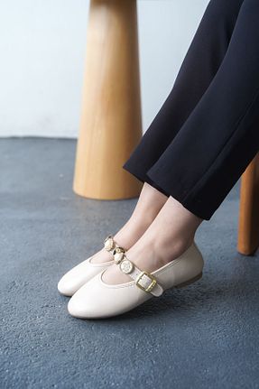 بابت بژ زنانه چرم مصنوعی GOFFSHOES - کد 928033802