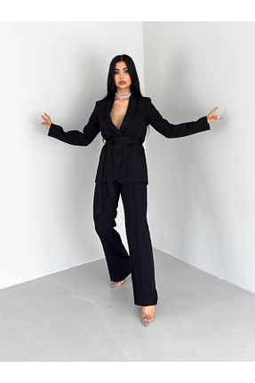 ست بالاتنه و پائین تنه حجاب مشکی زنانه Kalem BARG FASHION - کد 928226242