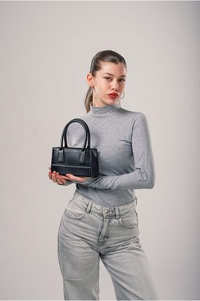کیف دوشی مشکی زنانه چرم مصنوعی ÇÇS - کد 928044786