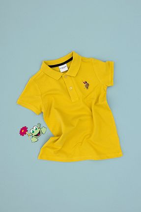 پولوشرت زرد بچه گانه پنبه ای U.S. Polo Assn. - کد 928046931