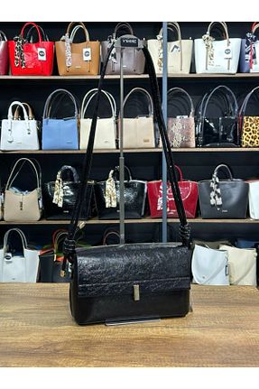 کیف دوشی مشکی زنانه چرم مصنوعی VICTORIA SHINE - کد 928039303