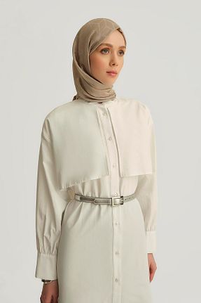 پیراهن حجاب بژ زنانه رگولار Armine - کد 928068688