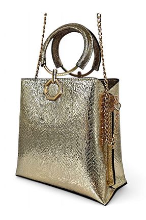 کیف دوشی متالیک زنانه چرم مصنوعی Evident - کد 928068554