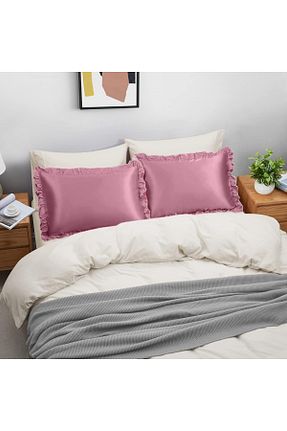 روکش بالش صورتی ساتن SB SizinBazar - کد 899196645