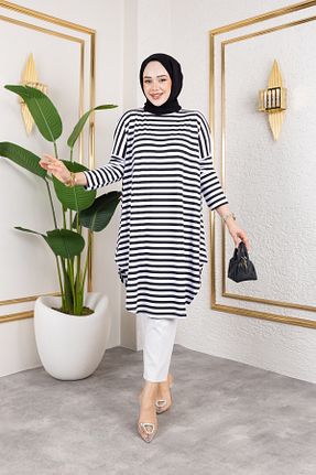 تونیک حجاب سفید زنانه ویسکون ensade - کد 714513374
