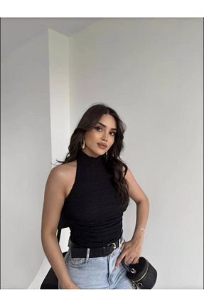 بلوز مشکی زنانه ساده MetuCA - کد 928076492