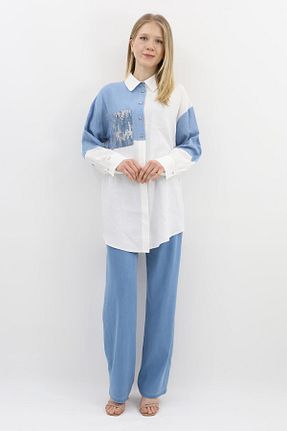 تونیک حجاب نباتی زنانه پنبه ای Zühre - کد 928084355
