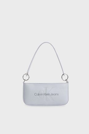 کیف دوشی آبی زنانه چرم مصنوعی Calvin Klein - کد 838000016