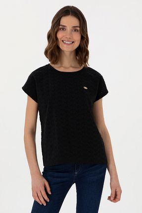 بلوز مشکی زنانه ساده U.S. Polo Assn. - کد 928081224