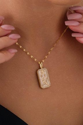 گردنبند جواهر طلائی زنانه زیرکن EG Jewels Atelier - کد 928098245