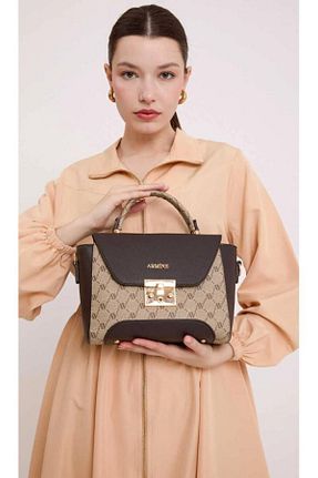 کیف دوشی قهوه ای زنانه چرم مصنوعی Armine - کد 840045290