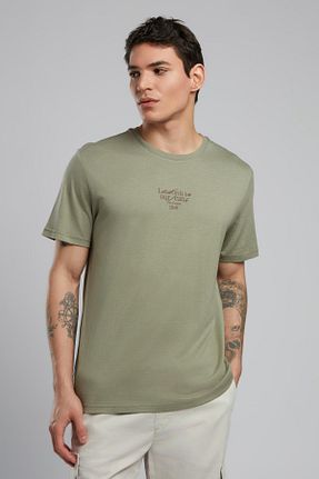 تیشرت خاکی مردانه رگولار Lee Cooper - کد 928100345