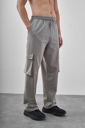 شلوار کرمگن طوسی مردانه کارگو Respire - کد 929675487