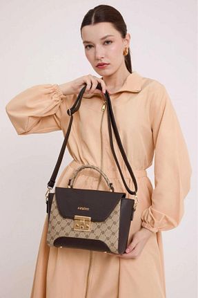 کیف دوشی قهوه ای زنانه چرم مصنوعی Armine - کد 840045290