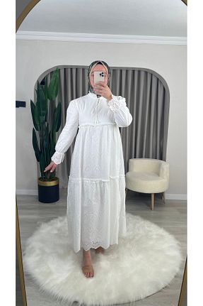 لباس سفید زنانه بافتنی DEMET - کد 928088466