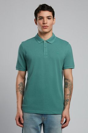 پولوشرت سبز مردانه پنبه ای Lee Cooper - کد 928101356