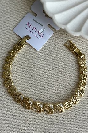دستبند استیل (فولاد) زرد زنانه استیل (فولاد) Modacaprea - کد 928107292