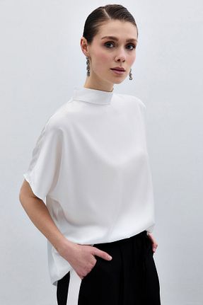 بلوز نباتی زنانه طرح دار Sateen - کد 925804033