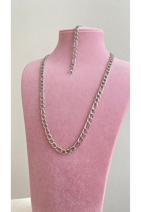 گردنبند استیل ( فولاد ) متالیک زنانه استیل (فولاد) Garmon - کد 928125179