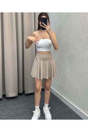 دامن بژ زنانه لیکرا Gülmude - کد 928310465