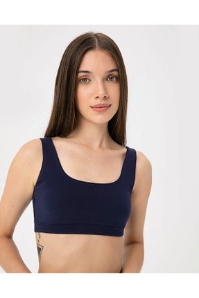 سوتین ورزشی سرمه ای زنانه پنبه ای Ayma Active - کد 855695071