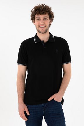 پولوشرت مشکی مردانه پنبه ای U.S. Polo Assn. - کد 928124840