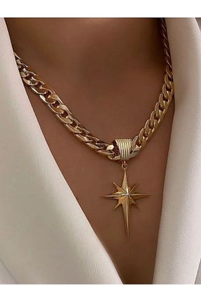 گردنبند استیل ( فولاد ) زرد زنانه استیل (فولاد) Ervalina - کد 928132575