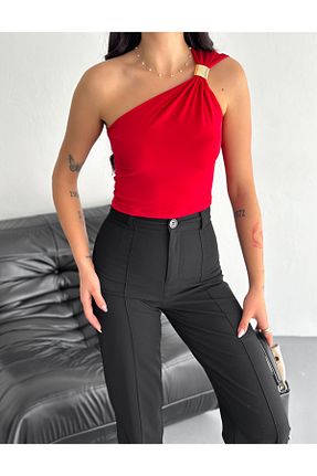 بلوز قرمز زنانه ساده sportiness - کد 928129284