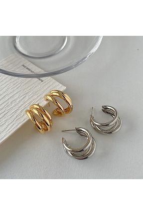 گوشواره استیل (فولاد) طوسی زنانه استیل (فولاد) MRK - کد 928144038