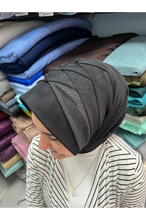 روسری مشکی 70 * 180 Gülnur tasarım - کد 928146691