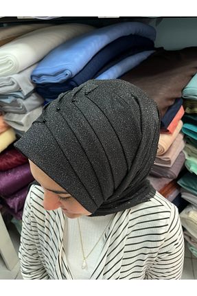 روسری مشکی 100 x 100 Gülnur tasarım - کد 928144142