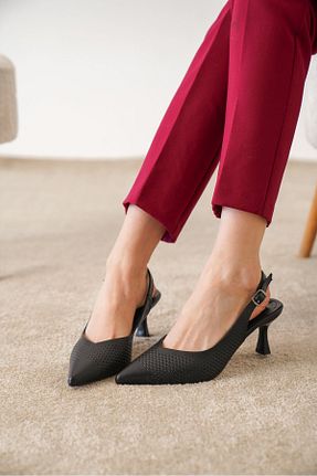 کفش استایلیتو مشکی پاشنه نازک luuq shoes - کد 928339511