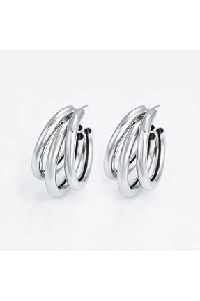 گوشواره استیل (فولاد) طوسی زنانه استیل (فولاد) MRK - کد 928144038