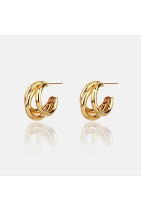 گوشواره استیل (فولاد) زرد زنانه استیل (فولاد) MRK - کد 928144045