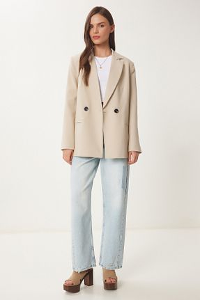 کت بژ زنانه Blazer Lovelyİstanbul - کد 928225484