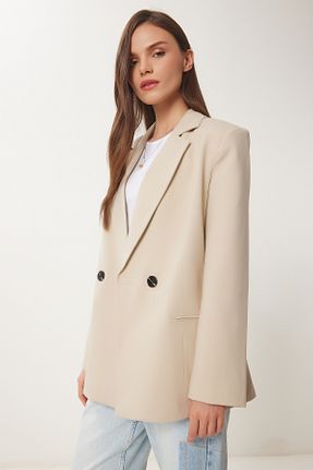 کت بژ زنانه Blazer Lovelyİstanbul - کد 928225484