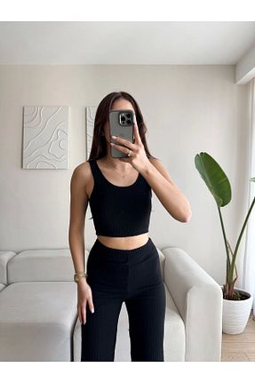 ست بالاتنه و پائین تنه رنگی زنانه بافتنی Zoom Butik - کد 928163193
