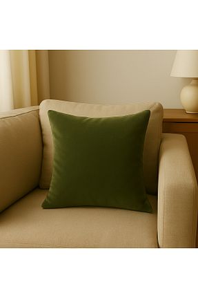 کوسن و روکش کوسن سبز مخمل Fluiana - کد 928176814