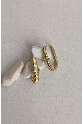 گوشواره استیل (فولاد) زرد رودیوم xUPING - کد 928177961